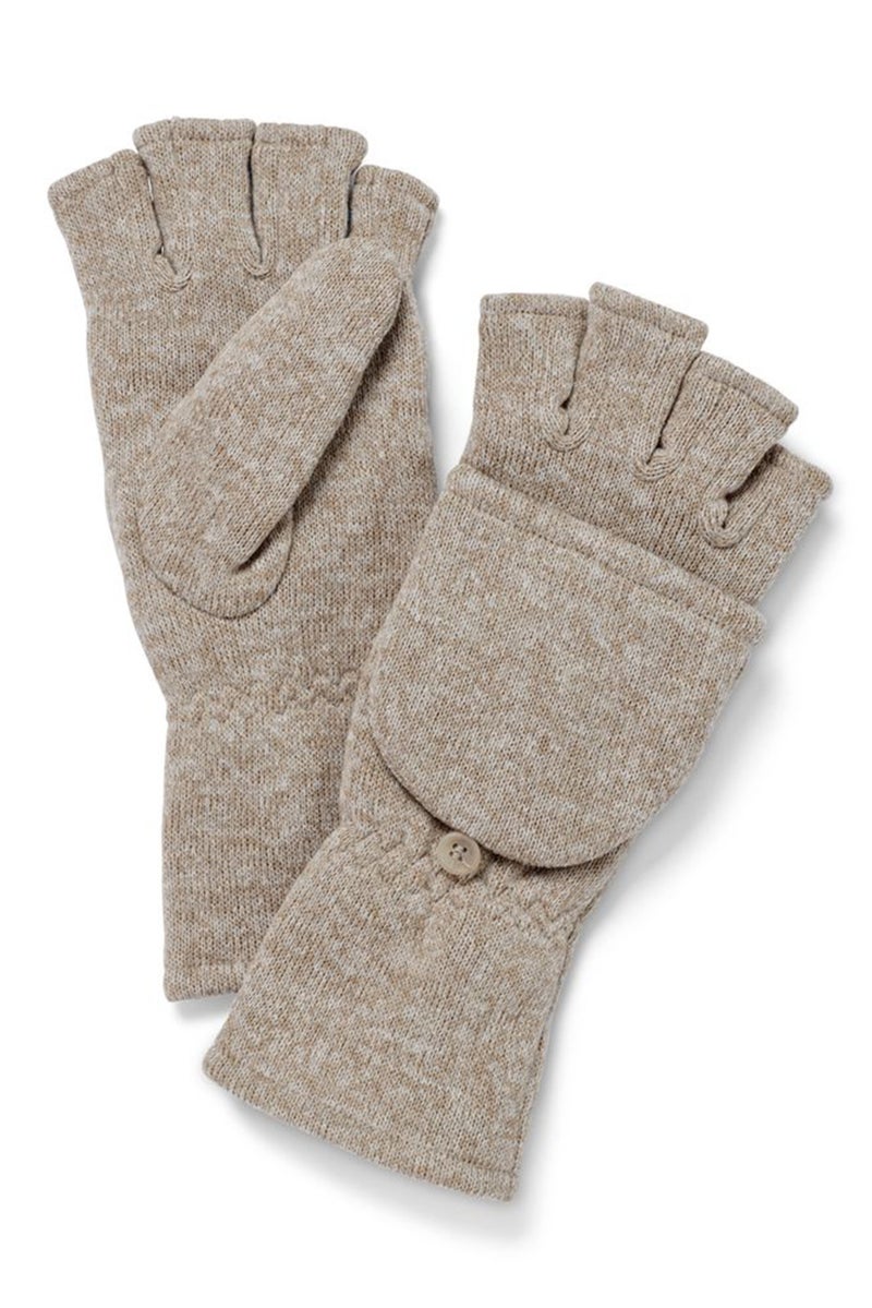 Tchibo Women 1 Pair Textured Gloves, Beige - Image 2